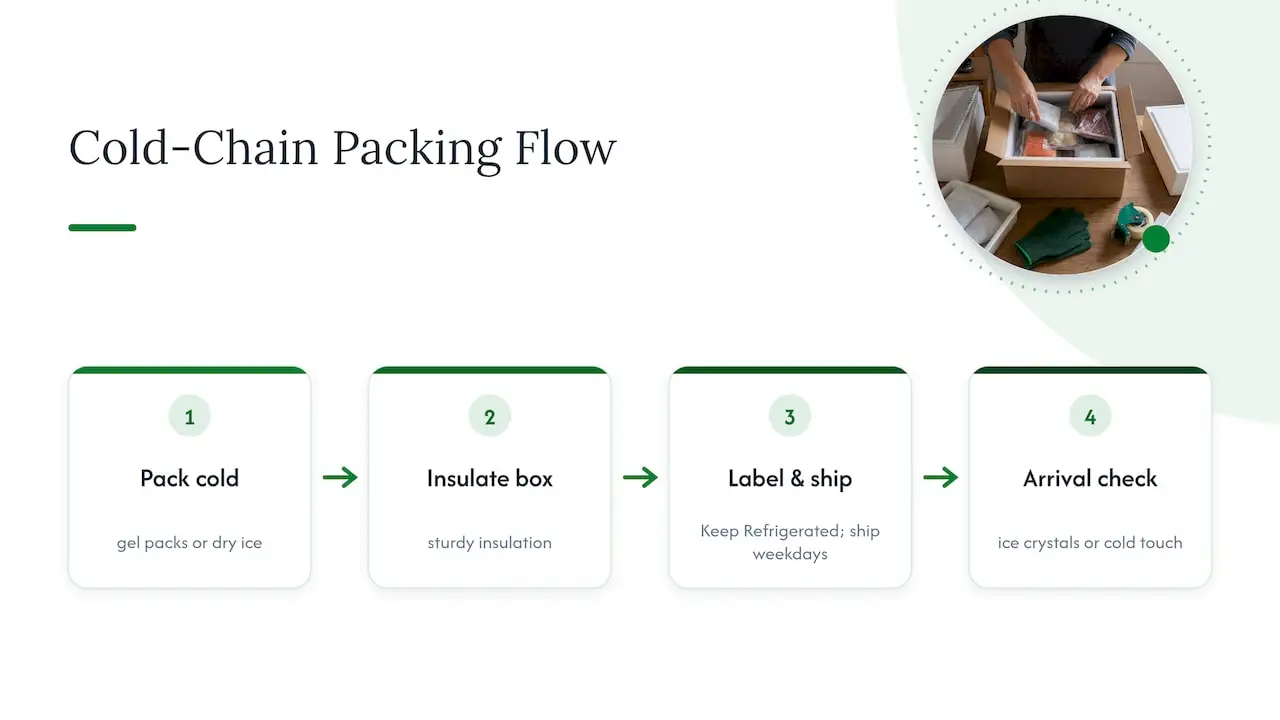 Perishable food shipping safety process