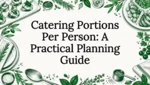 Catering portions title card illustration